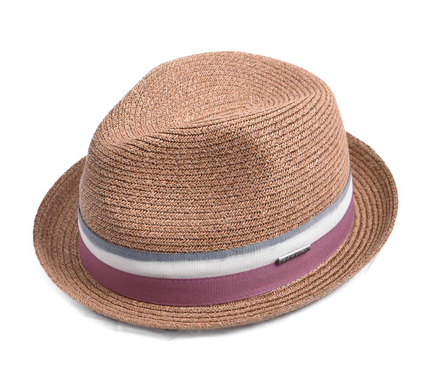 chapeau paille Stetson Striped Ribbon Player chapeau paille Stetson Striped Ribbon Player